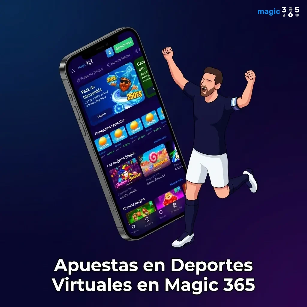 Apuestas en deportes virtuales en Magic 365: fútbol, tenis, caballos y autos disponibles las 24 horas