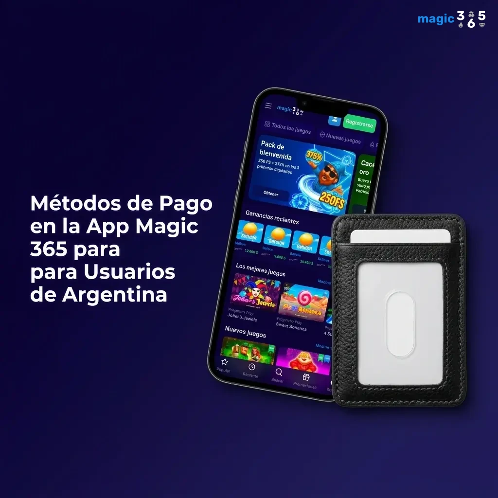Métodos de pago en Magic 365 Argentina: transferencia bancaria, Mercado Pago, CBU QR y criptomonedas USDT.